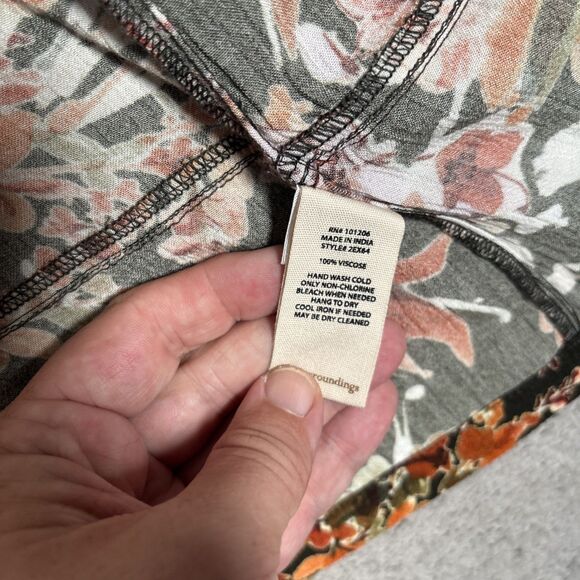 Soft Surroundings Open Long Cardigan Coverup Women Size M Bohemian Boho Festival - Picture 10 of 15